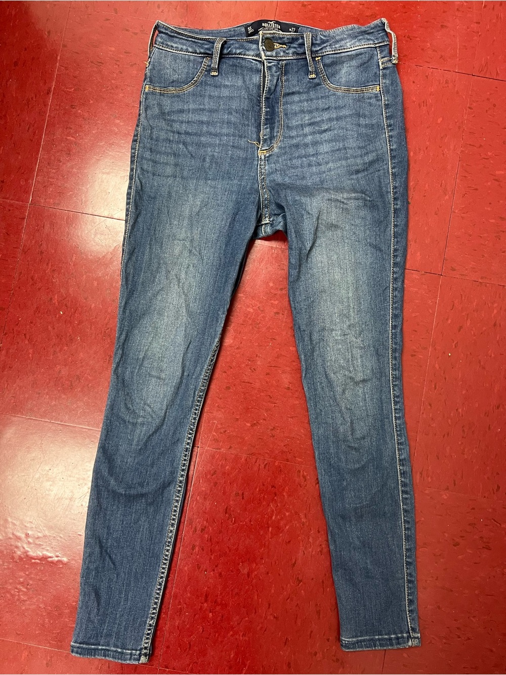 Hollister High-Rise Skinny Jeans Skinny Jeans in Blue size 5 short
